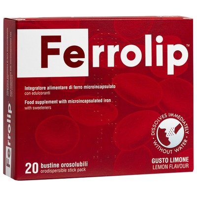 Ferrolip 柠檬味口溶铁粉 20袋
