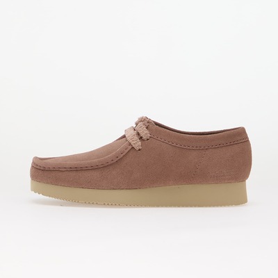 Clarks Originals Wallabee Lite 灰粉色麂皮鞋