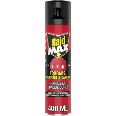 Raid Max雷达强效杀虫喷雾 蚂蚁蜘蛛蟑螂 400ml