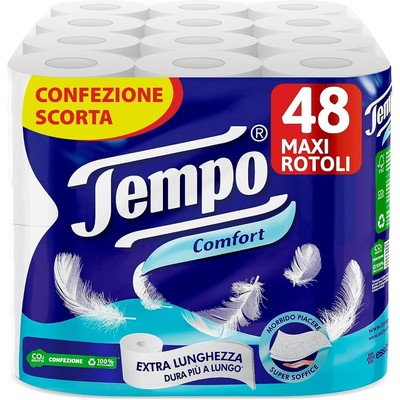 Tempo 得宝加厚柔韧厕纸 48大卷