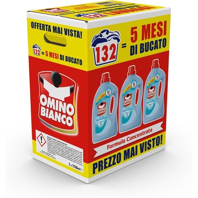 Omino Bianco 白麝香洗衣液 1760ml×3瓶(共132次)