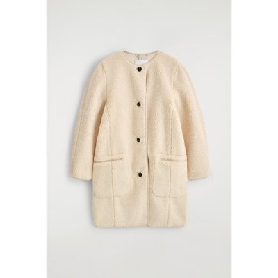 COS女款泰迪熊大衣·米白