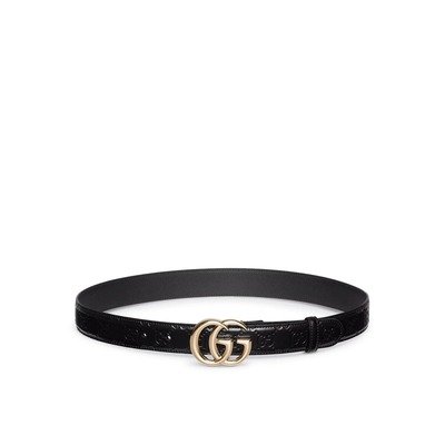 Gucci GG Marmont细腰带 Black 625839