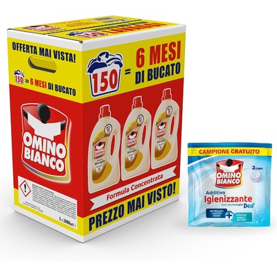 Omino Bianco Lavatrice Marsiglia 洗衣液 150 次/颗