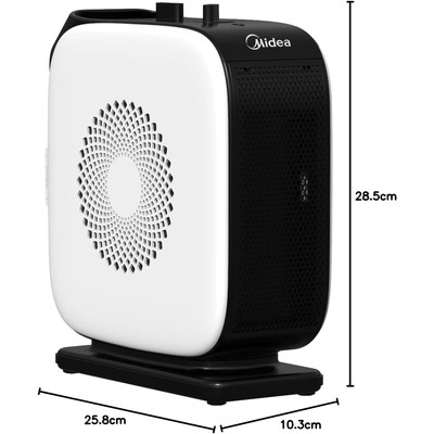 Midea 美的 NTY15-19CAE 陶瓷暖风机 1500W 白黑色