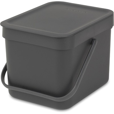 Brabantia Sort & Go 6升厨房小垃圾桶15€，台面抽屉都能放