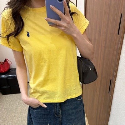 Ralph Lauren 女款黄色小马T恤