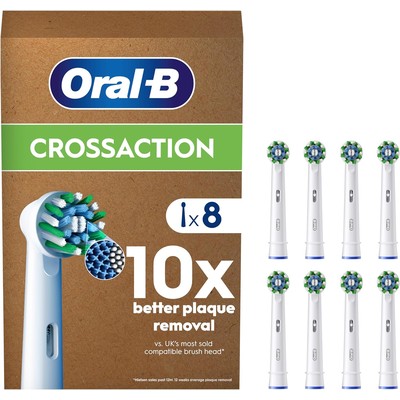Oral-B 欧乐B Pro Cross Action 原装替换刷头 白色 8支装