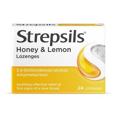 Strepsils 蜂蜜柠檬药用含片24片