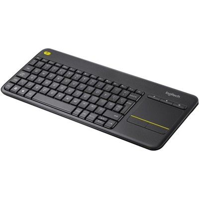 Logitech 罗技 K400 Plus 无线触控键盘 意大利键位 黑色