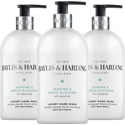 Baylis & Harding 抗菌洗手液 茉莉苹果花 500ml×3