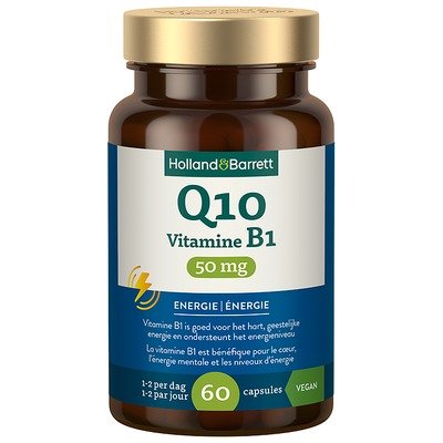 H&B Q10＋维生素B1 50mg 60胶囊×2瓶