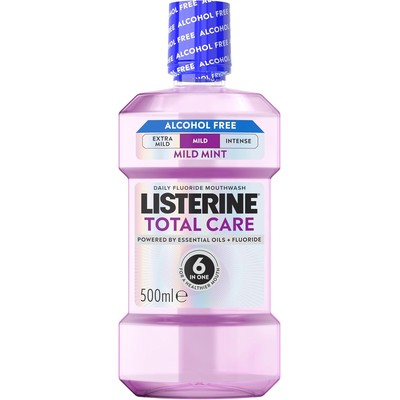 李斯特林 Listerine Total Care 全效护理漱口水 温和无酒精 500ml
