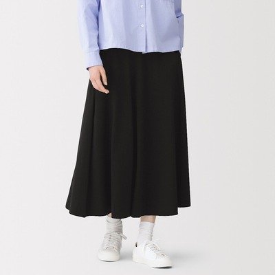 女士有机棉松紧腰长裙