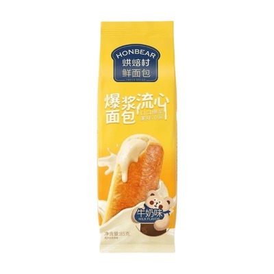 Bakery Village 爆浆面包 牛奶味 85g