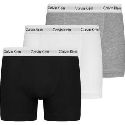 CK Calvin Klein 男士 Logo 腰边平角内裤 3 条装