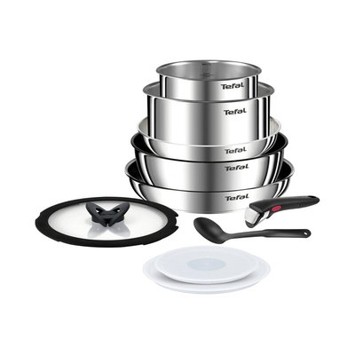 Tefal 特福 Ingenio Emotion 不锈钢锅具 10件套(可拆手柄)