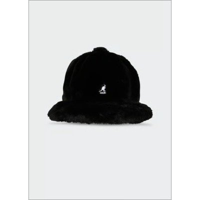 Kangol Faux Fur Casual渔夫帽（黑色）