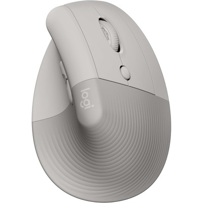 罗技 Logitech Lift 垂直人体工学无线鼠标（蓝牙 / Logi Bolt，米白色）
