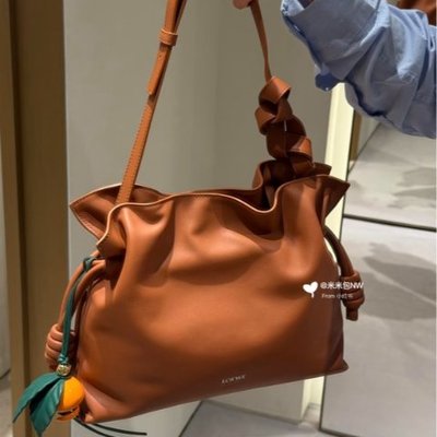 Loewe Flamenco 中号纳帕皮包 Squirrel 色 均码