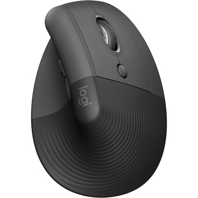 罗技 Logitech Lift 垂直人体工学无线鼠标（石墨灰）