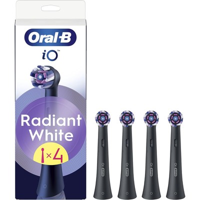 Oral-B 欧乐B iO 系列 Radiant White 亮白替换刷头 4支装(黑色)