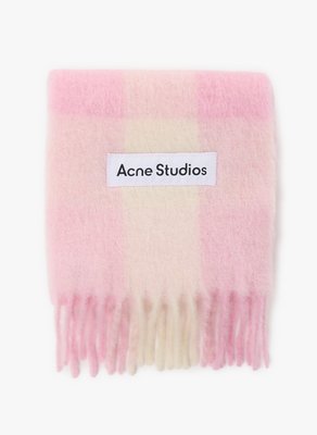 Acne Studios 混纺羊毛格纹围巾