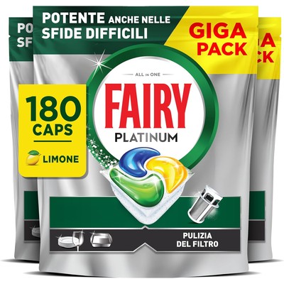 Fairy Platinum 全效洗碗机洗涤块 柠檬香 180颗（4×45）