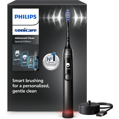 Philips 飞利浦 Sonicare AdvancedClean 限量款 声波电动牙刷(黑色,含1个G3护龈刷头)