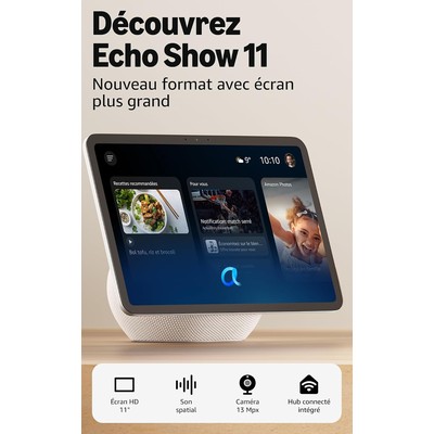 Amazon 亚马逊 Echo Show 11 智能屏 冰川白