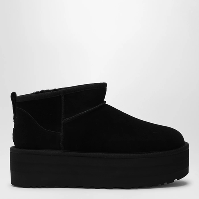 UGG Ultra Mini 黑色厚底靴