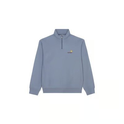 CARHARTT WIP Half Zip American Script 蓝色卫衣