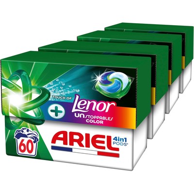 Ariel 4 合 1 洗衣凝珠（Lenor 留香）60 颗