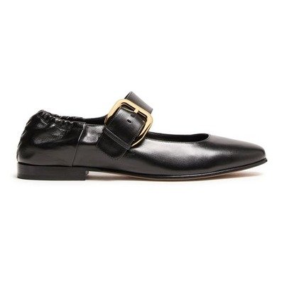 Bottega Veneta Astaire黑色玛丽珍平底鞋