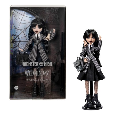 Monster High×Wednesday周三娃娃（含Thing和背包）