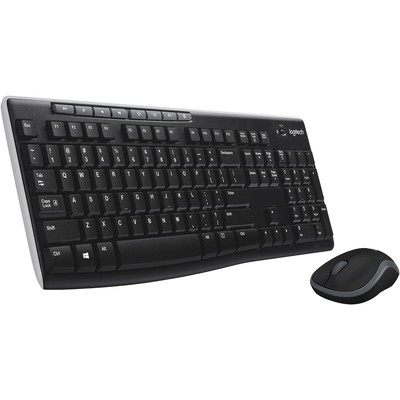 Logitech 罗技 MK270 无线键盘鼠标套装（教育版，带硅胶键盘保护膜，2.4GHz USB 接收器，西班牙语键盘布局）