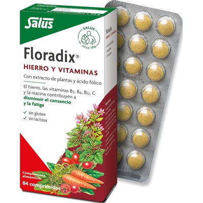 Salus Floradix铁+植物提取+叶酸片 84片