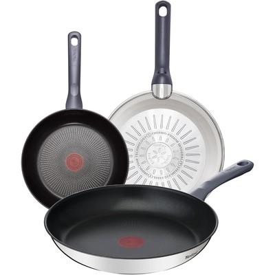 Tefal 特福 Daily Cook 钛涂层不粘煎锅三件套（24/26/30cm，适用电磁炉）