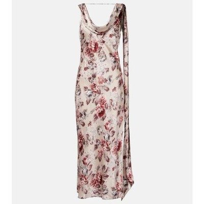 Acne Studios 花卉围巾细节中长裙