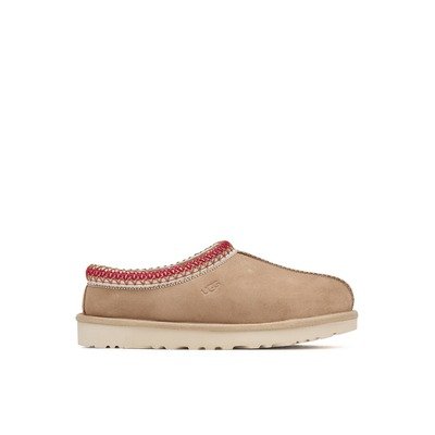 UGG Tasman II一脚蹬（沙色拼樱桃红）
