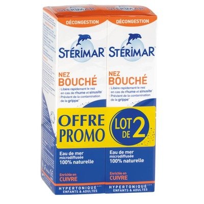 Stérimar 小海豚 RHUME 鼻塞护理双支装 2×100ml 高渗