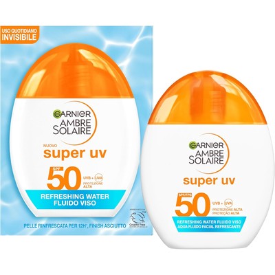 Garnier 卡尼尔 Ambre Solaire Super UV 清爽水感面部防晒乳 SPF50(40ml)