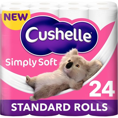 Cushelle Simply Soft 柔软卫生纸 24卷标准卷