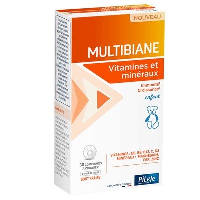 Pileje MULTIBIANE 儿童维矿咀嚼片 30片