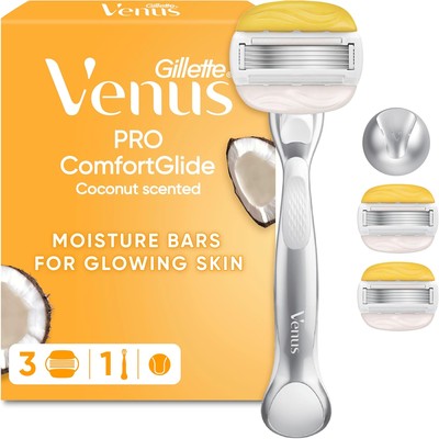 吉列 Venus ComfortGlide 女士剃毛刀 椰子香(刀架+1刀头)