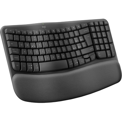 Logitech 罗技 Wave Keys 人体工学无线键盘 意大利键位