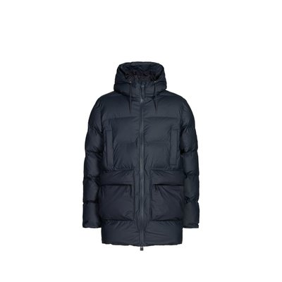 Rains绗缝连帽羽绒服