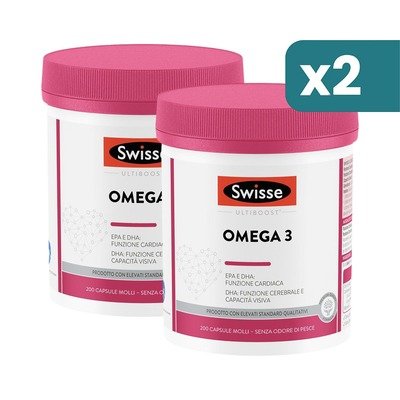 Omega-3鱼油双瓶装2×200粒胶囊