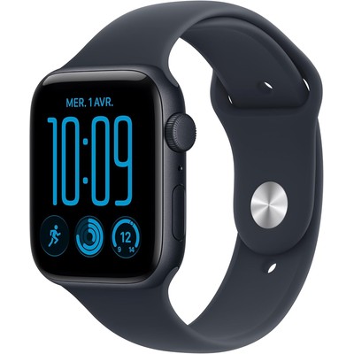Apple 苹果 Apple Watch SE 3(GPS)44mm 午夜色铝金属表壳