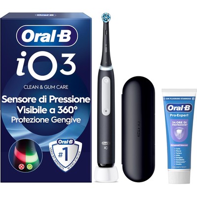 Oral-B 欧乐B iO3 电动牙刷 黑色 含1刷头+旅行盒+牙膏